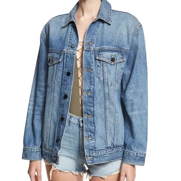 Alexander Wang Daze Oversized Denim Jacket Size XS