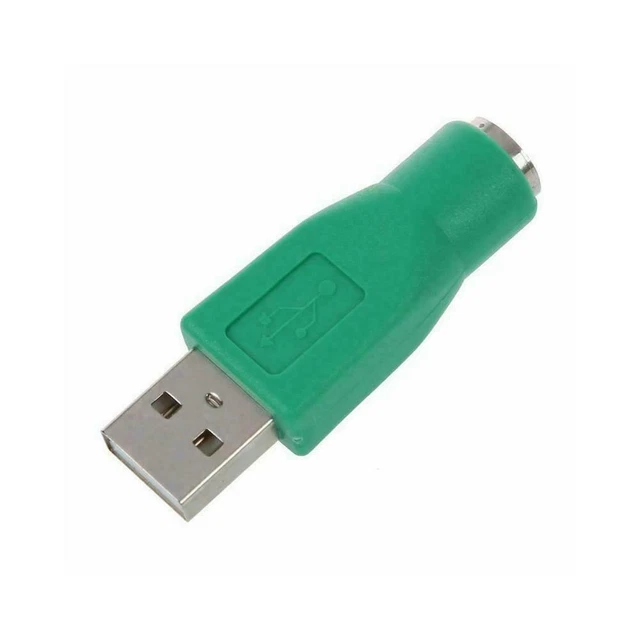 USB Male to PS2 Mini Din 6 Pin Female Adapter Converter Mouse Keyboard Deco.