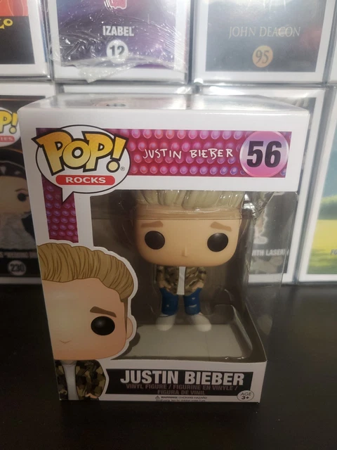 Funko Pop Justin Bieber 56 Music Rocks w/Protector Vaulted Free Shipping