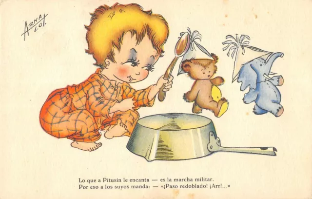 Cpa Illustrateur Signe Arnal