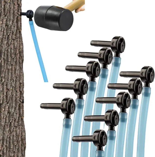 Maple Syrup Tree Tap & Sugaring Starter Kit Pack- 10 Taps & 10 3ft Drop Lines