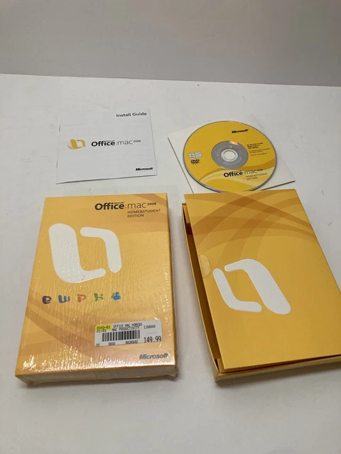 Microsoft Office 2008 Home and Student Edition for Mac 3 Product Keys Untested