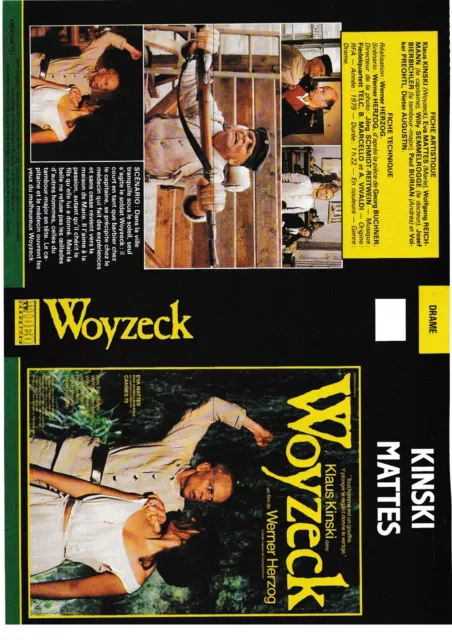 JAQUETTE VHS (seule) : WOYZECK / LES ALIENES