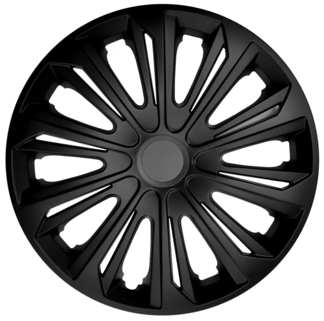 4x14" Wheel trims wheel covers for Skoda Fabia black matt 14"