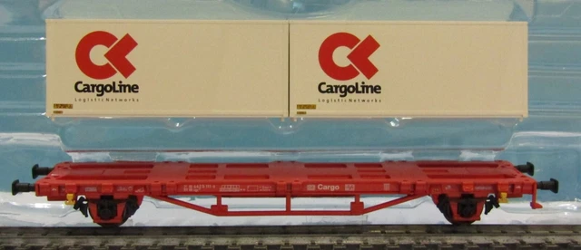 Wagon Porte-conteneurs HO HAG SBB CFF – Container P&O 40' – Ref 391 – Neuf