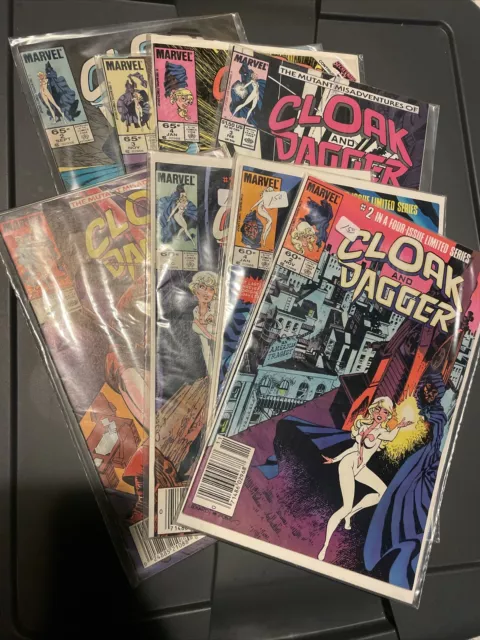Marvel Comics 1980s Cloak And Dagger Comic Books. Marvel Comic Lot Of 8.