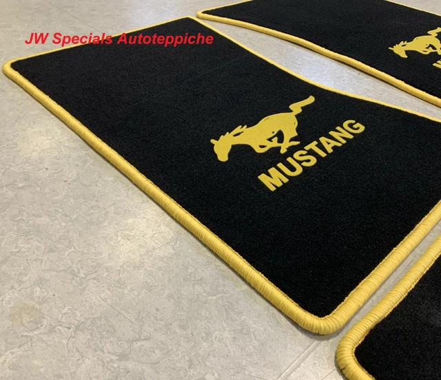 Tapis De Sol Voiture En Velours Pour Ford Mustang VI (2014-2018) - Protection Et Style - 3 Couleurs Disponibles