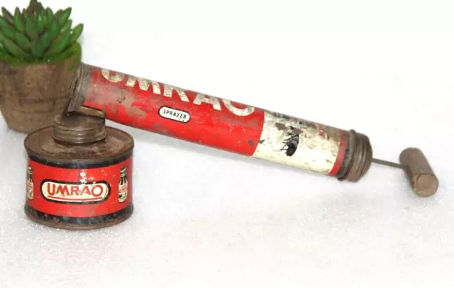 Vintage Tin Chapin Pump Plant Bug Sprayer, Insecticide Insect Spray With Jar 3