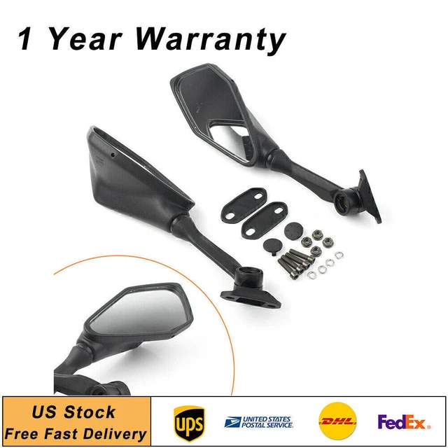 Rear View Mirrors Fit Kawasaki Ninja Kawasaki Ninja 250 EX250 EX300 ZX636 13-17