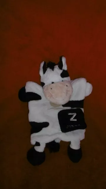 Doudou Marionnette Babynat Zèbre Blanc Et Noir Z comme Zèbre