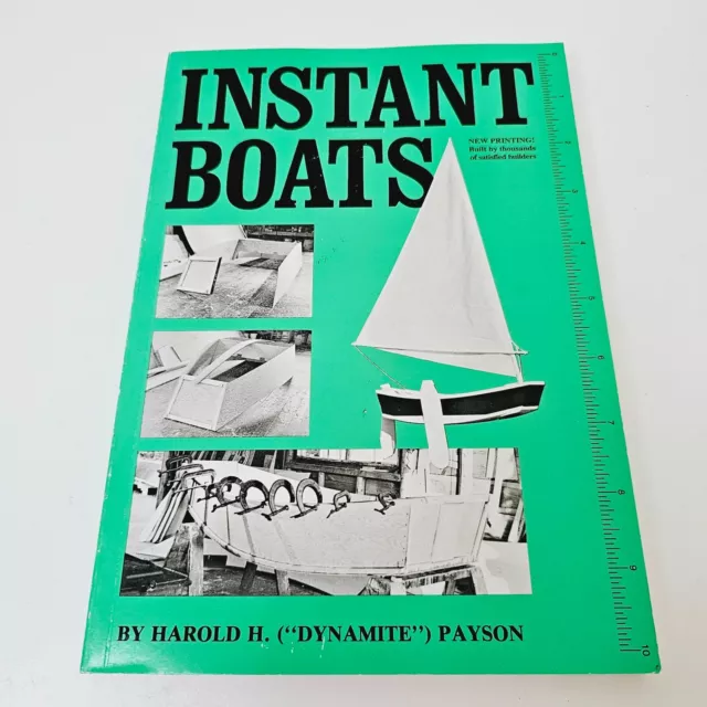 Instant Boats by Harold H. Payson Paperback Book building a custom built boat