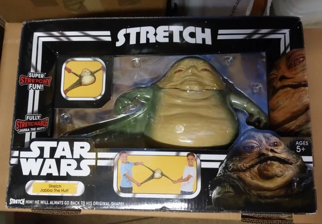 Modellino elasticizzato Strech Star Wars Jabba The Hut stile retrò nuova in scatola