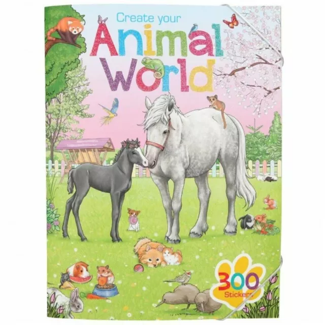 Create your Animal World Colouring Book by Depesche