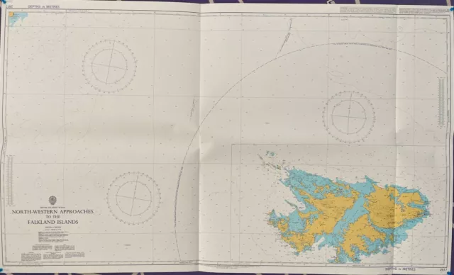 Admiralty 2517 NORTH WESTERN APPROACHES TO THE FALKLAND ISLANDS WALL Map Chart