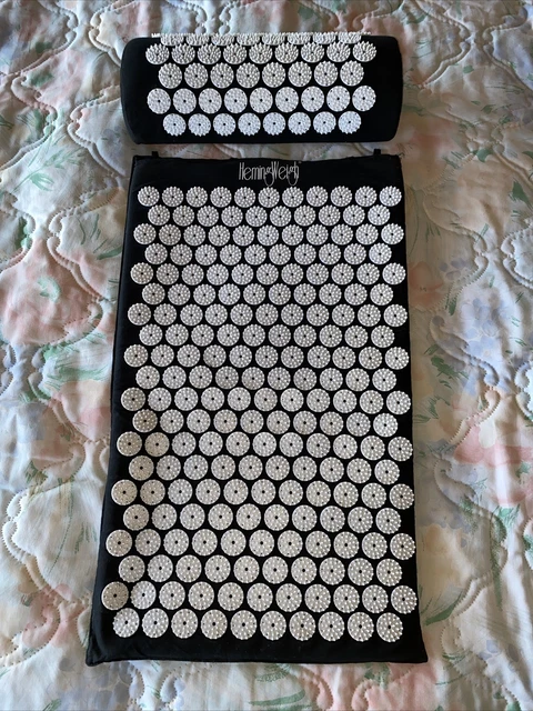 Estera de acupresión yoga con pesas Heming 26 x 16 pulgadas con símbolo mandala almohada
