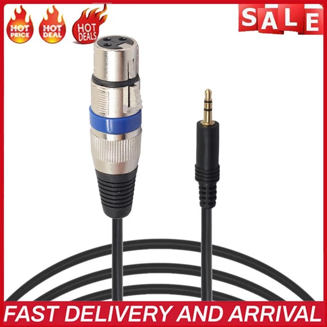 XLR 3pin Buchse auf 3,5 mm männlichen TRS männlichen Audio-Konverter Kabel Audio