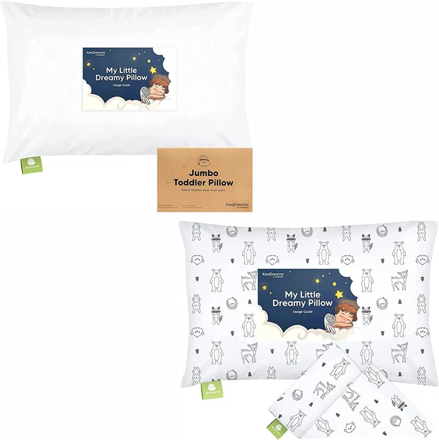 Almohada para niños pequeños con funda de almohada, Jumbo 14X20 y funda de almohada para niños pequeños para 14X20 Pil