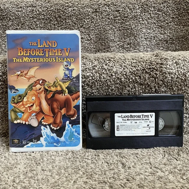 THE LAND BEFORE Time 5 The Mysterious Island VHS Tape Clamshell 1997 ...