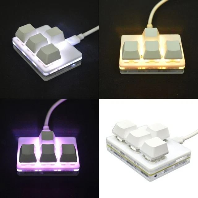 4-KEY HANDED KEYBOARD Gaming Mechanical Keyboard Keypad Programmable ...