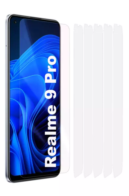 5x Clear LCD Screen Protector Cover Plastic Film Guards for Realme 9 Pro