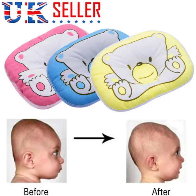 Newborn Baby Cot Pillow Infant Baby Support Cushion Pad Prevent Flat Head Soft
