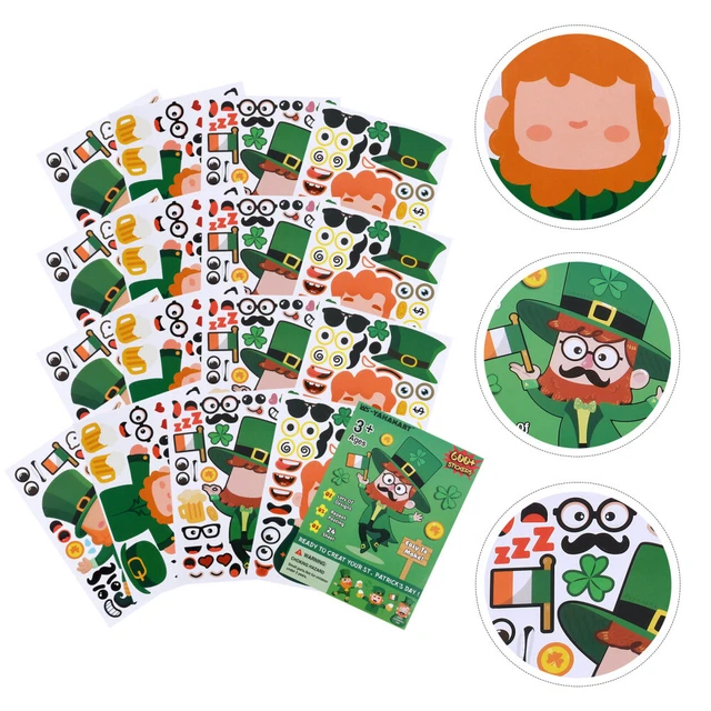 25 hojas pegatinas autoadhesivas pegatinas de día de San Patricio