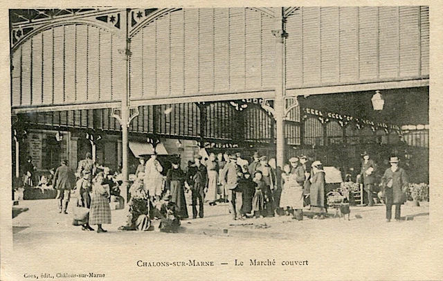 CPA 51 - Châlons sur Marne - le Marché couvert