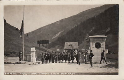 CIPPO CONFINE ITALO AUSTRIACO VIAGGIATA 1929 BZ BRENNERO TRENTINO ALTO ADIGE 