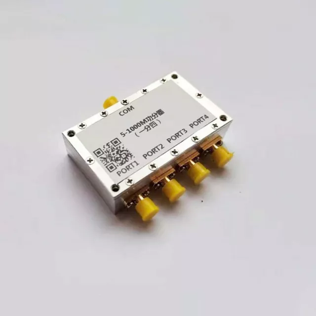 QM-PD4-05100S RF Power Divider Power Combiner 5-1000M SMA Connector One To Four
