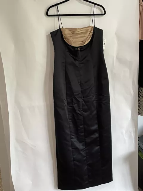 DELARU BLACK COCKTAL Dress Size 9-10 Holidey Gold $99.99 - PicClick