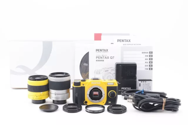 PENTAX Q7 12.4MP Digital Camera  Double Lenses Set (02 06) From JAPAN Exc+++++