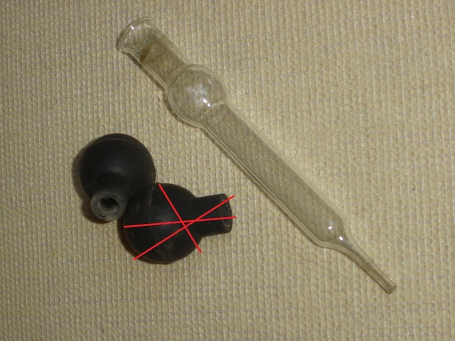 ANCIENNE PIPETTE EN Verre Soufflé Pour Viticulteur Oenologie EUR 24,50 - FR