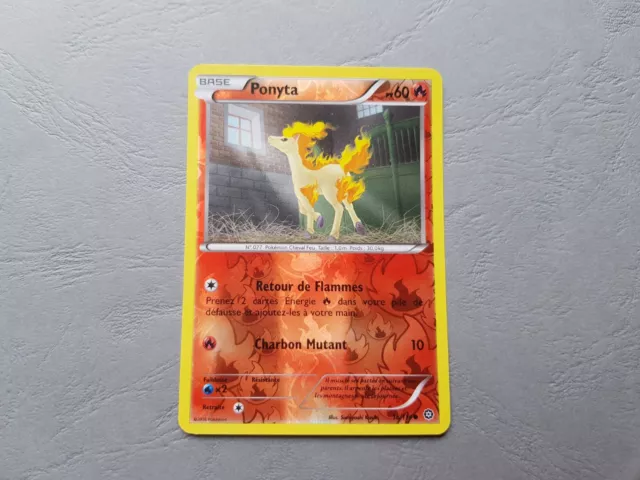 Pokemon XY Card - 16/114 Steam Offensive - Ponyta 60PV - REVERSE - FR