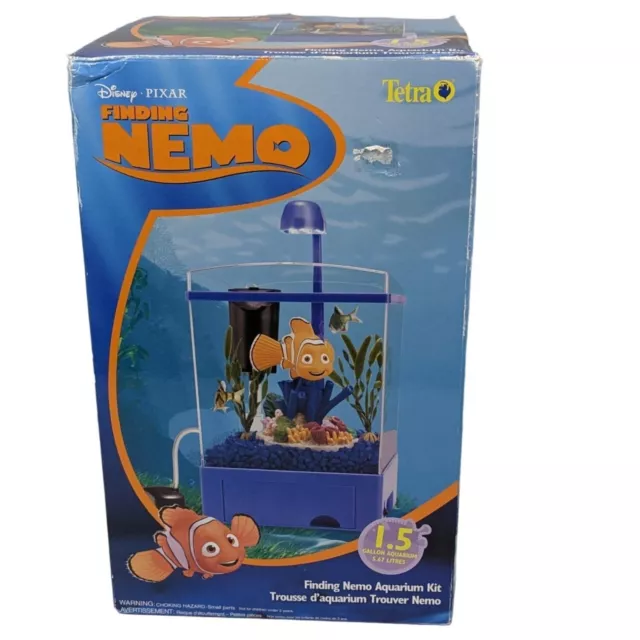 Disney Pixar Finding Nemo Aquarium Fish Tank 1.5 Gallon Betta Starter Kit NIB