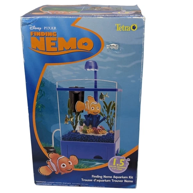 Disney Pixar Finding Nemo Aquarium Fish Tank 1.5 Gallon Betta Starter Kit NIB