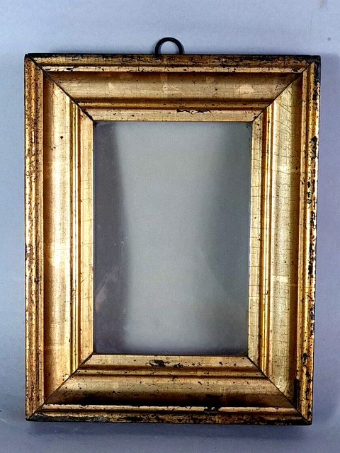 02L14 JOLI CADRE BARBIZON STUC DORE POUR HST PEINTURE = 27 C