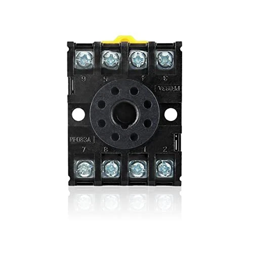 8 Pins Relay Socket Base PF-083A 10A 250VAC Rail Holder