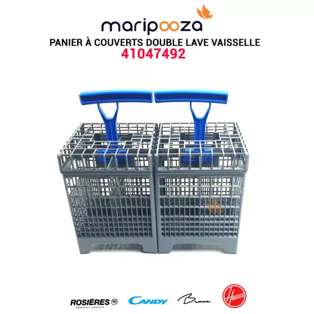 Panier à couverts Lave-vaisselle 92963917 ROSIERES, CANDY, HOOVER - 223339  - Accessoire pour appareil de lavage - Achat & prix