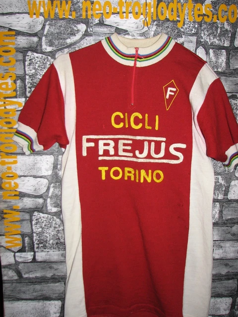Maillot Cyclisme Vintage SC Reano Morin Torino – Bleu/blanc Taille M