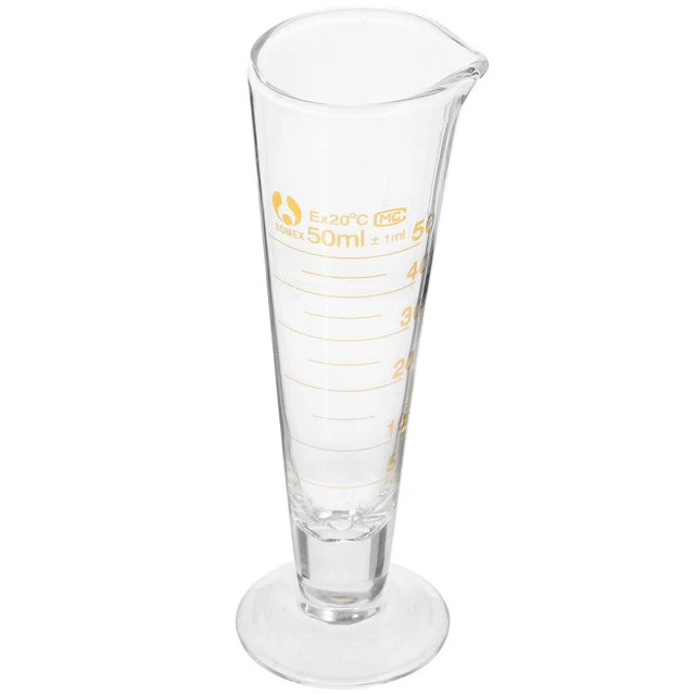 5 pezzi 50ml / 100ml / 150ml / 250ml / 500ml misurini laboratori bicchieri graduati in plastica misurino con manico (trasparente