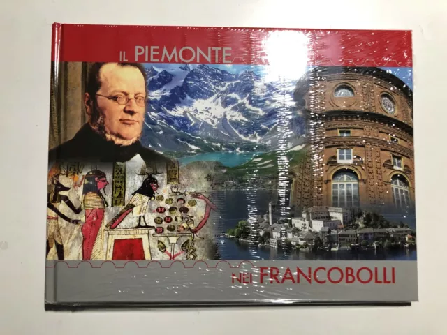Bolaffi Libro Folder Il Piemonte nei Francobolli da Montare 50 Pagine Illustrate