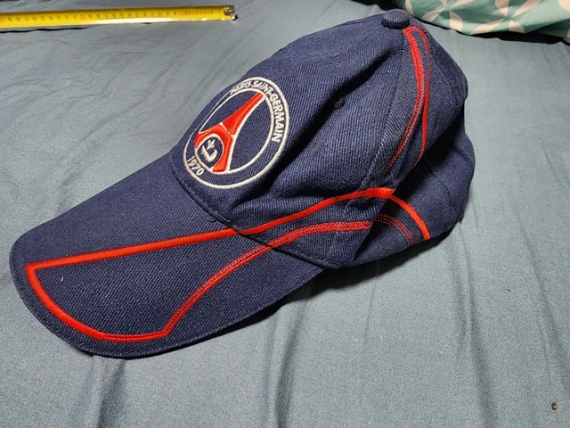Casquette Vintage PSG Collector Des Années 1970 - Rare, Modèle Rétro Avec Visière - Couleur Rouge - Taille Unique Homme