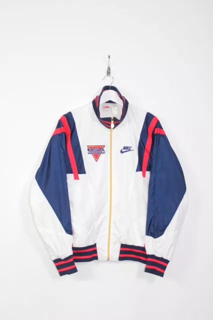 NIKE 90 S VINTAGE Usa Track Field Tracksuit Top Jacket Retro Size medium EUR 114 53 PicClick IT
