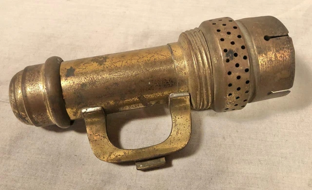 Antique 1907 Adams & Westlake Chicago Brass Kerosene Railroad Lamp / Lantern