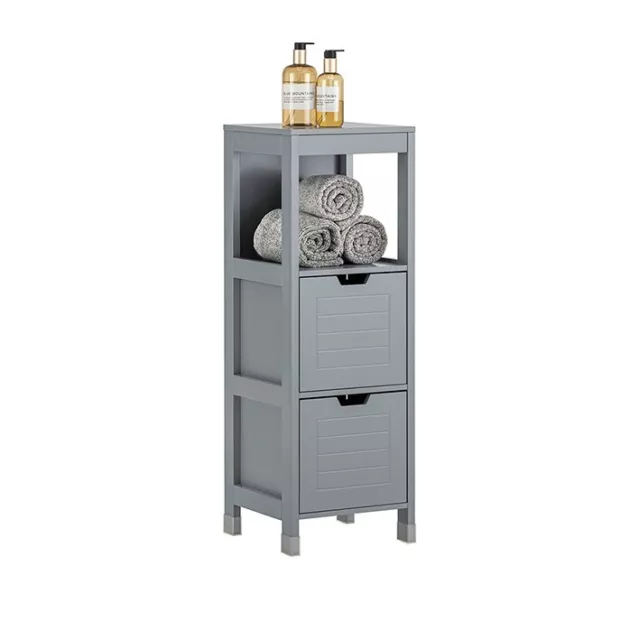 SoBuy®Floor Standing Bathroom Storage Cabinet Unit with Drawers,FRG127-SG,UK