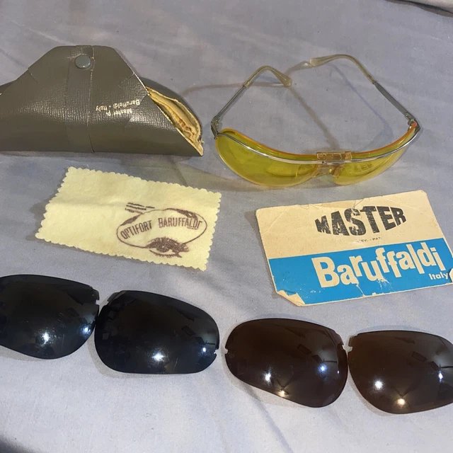 1960’s BARUFFALDI Italy Sunglasses Case~3 Sets Lenses~Manual~EASY RIDER~VINTAGE! 1960’s BARUFFALDI Italy Sunglasses Case~3 Sets Lenses~Manual~EASY RIDER~VINTAGE!
