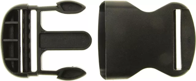 Prym 40 mm Clip Plastic Buckles, Black