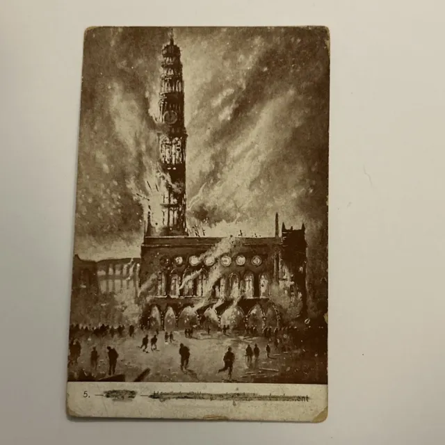 Arras hotel de ville Town Hall Blitz Postcard From Frontline PARIS FRANCE
