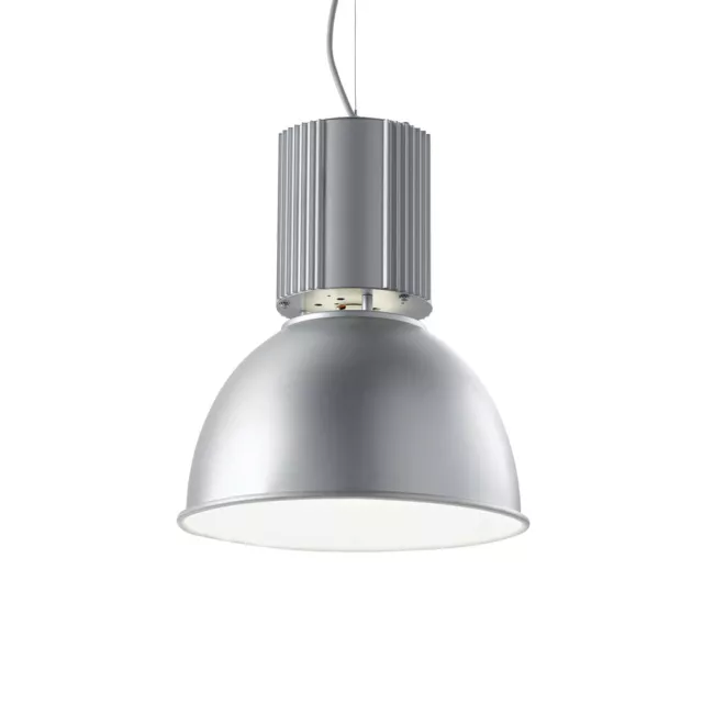 Sospensione Industrial-Minimal Hangar Metallo Cromo 1 Luce E27