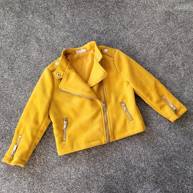 Mustard biker on sale jacket matalan
